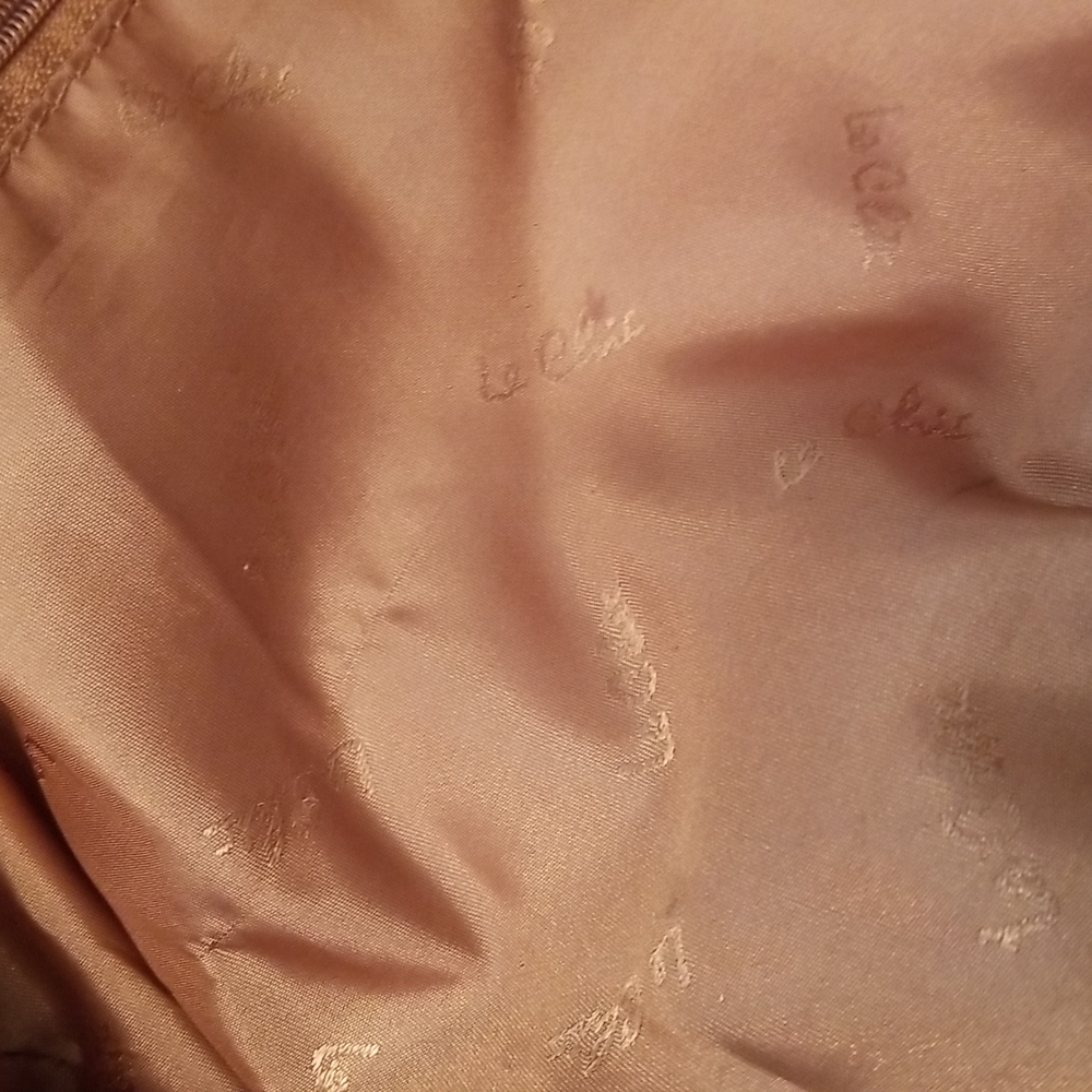Le Chic Tan Leather And Suede Bucket Style Purse! View 5